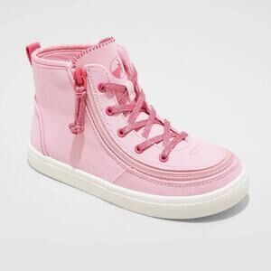 BILLY Footwear Kids 4 Haring Pink High Top Adaptive Sneakers NWT AFO Friendly